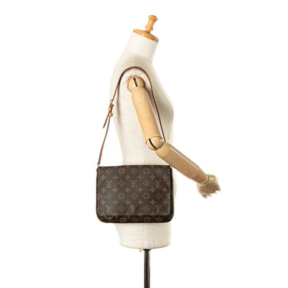LOUIS VUITTON Authentic Brown Monogram Leather Shoulder Bag - Picture 7 of 7